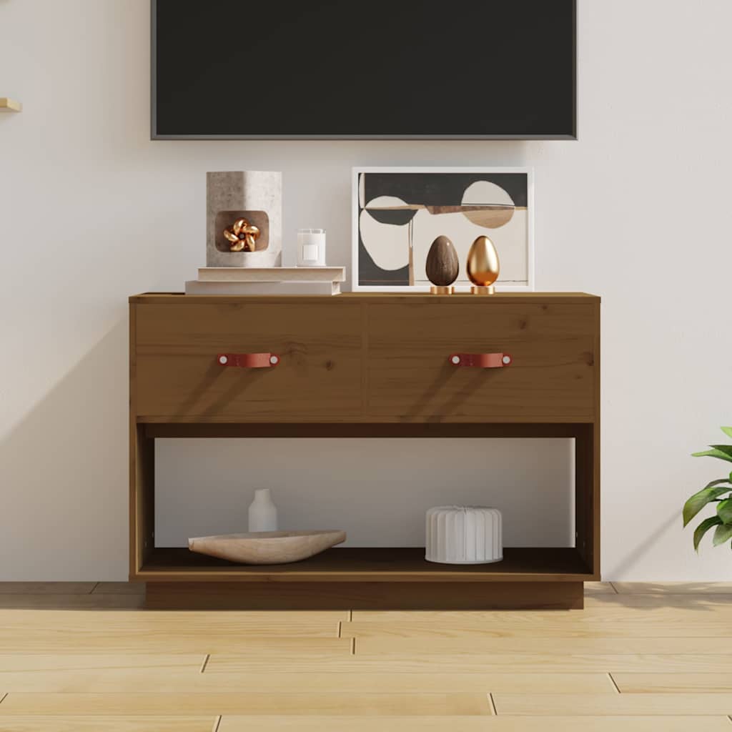 Mobile Porta TV ambra in Legno Massello di Pino