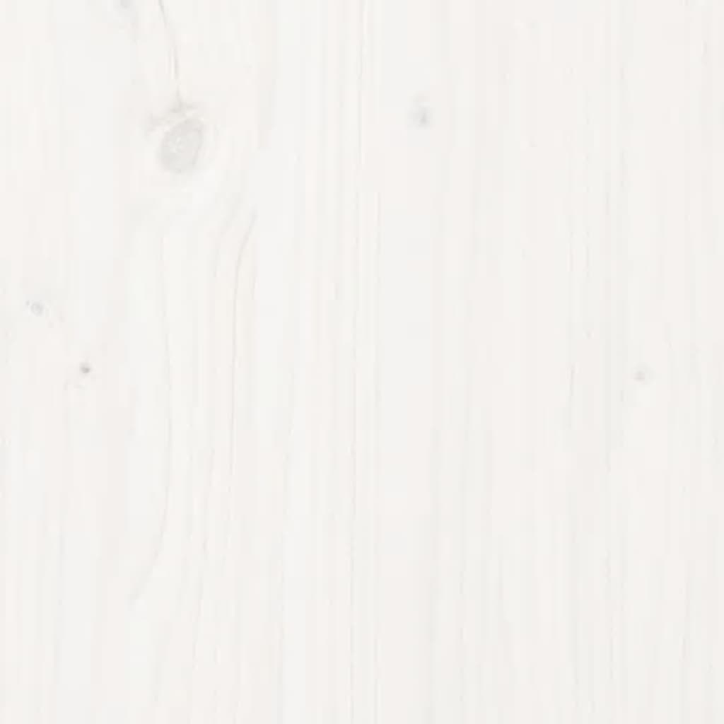 Portabottiglie Bianco 55,5x34x61 cm in Legno Massello di Pino
