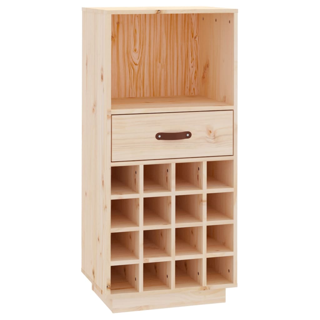Portabottiglie 45x34x100 cm in Legno Massello di Pino - homemem39