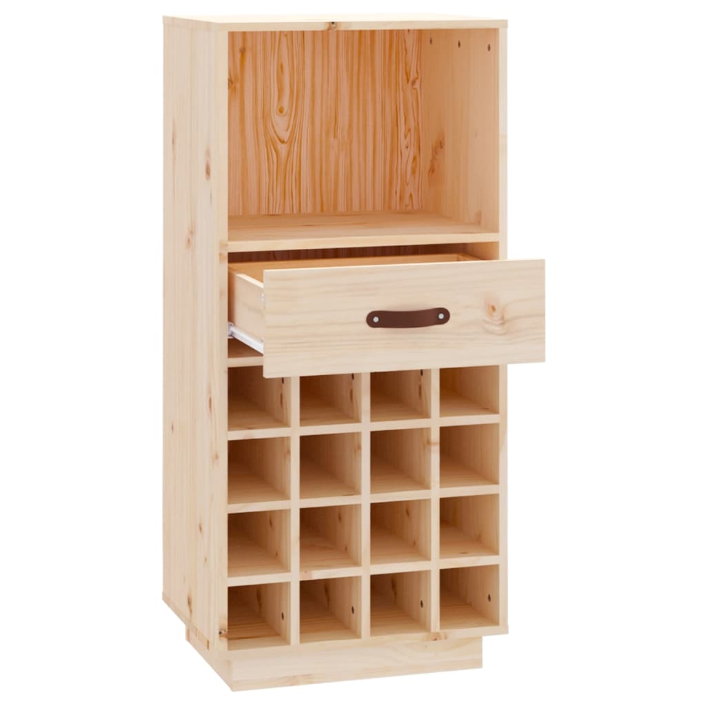 Portabottiglie 45x34x100 cm in Legno Massello di Pino - homemem39