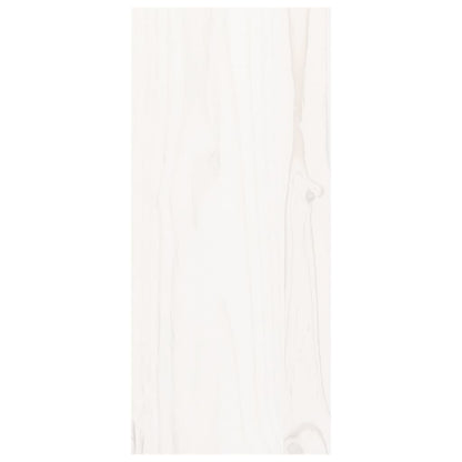 Portabottiglie Bianco 56x25x56 cm in Legno Massello di Pino