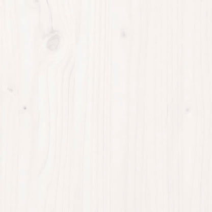 Portabottiglie Bianco 56x25x56 cm in Legno Massello di Pino
