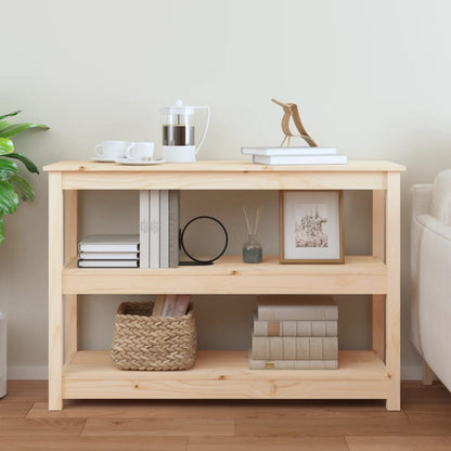 Tavolo Consolle 110x40x74 cm in Legno Massello di Pino - homemem39