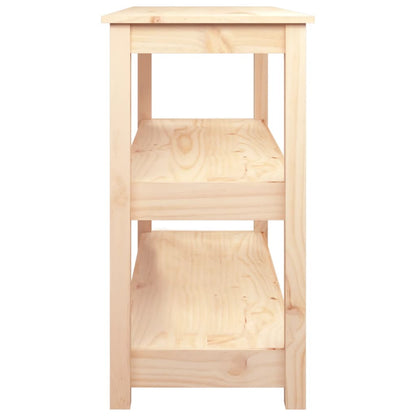 Tavolo Consolle 110x40x74 cm in Legno Massello di Pino - homemem39