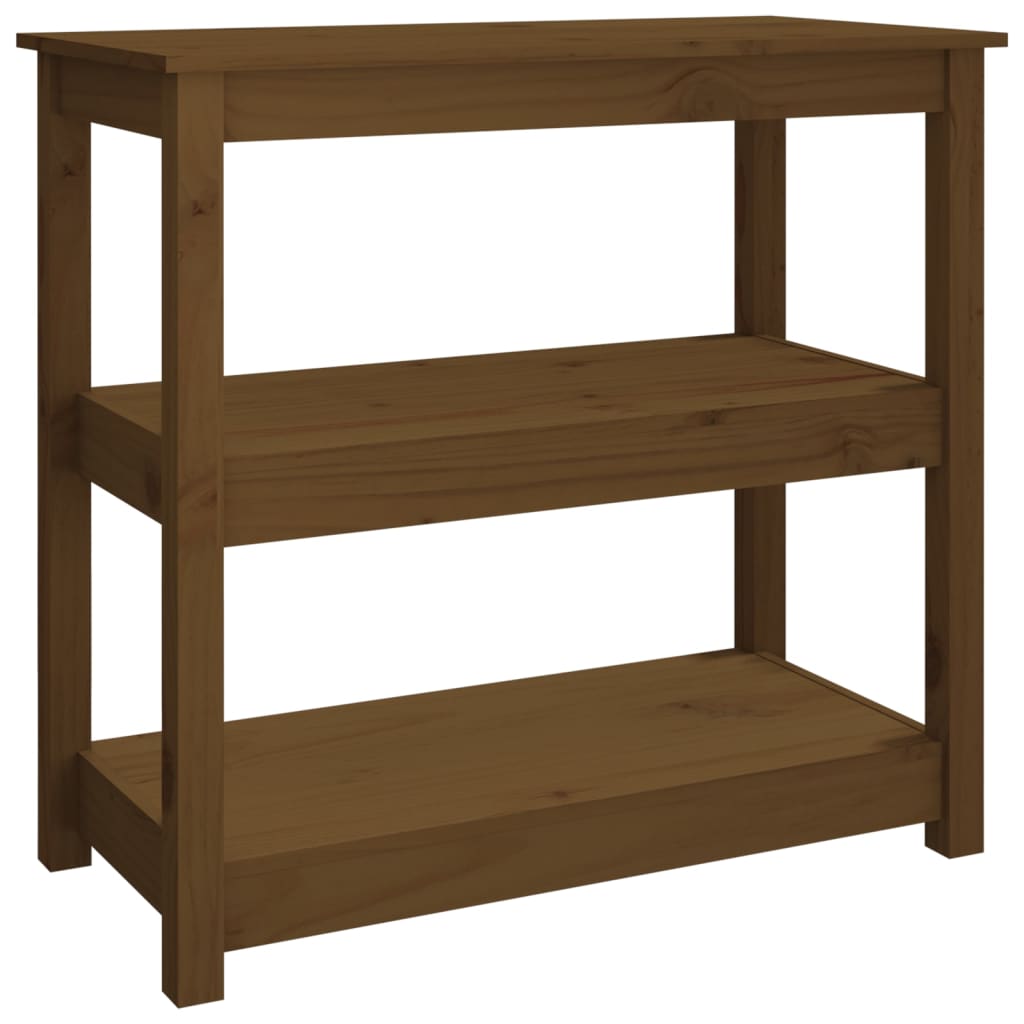 Tavolo Consolle ambra 80x40x74 cm in Legno Massello di Pino - homemem39
