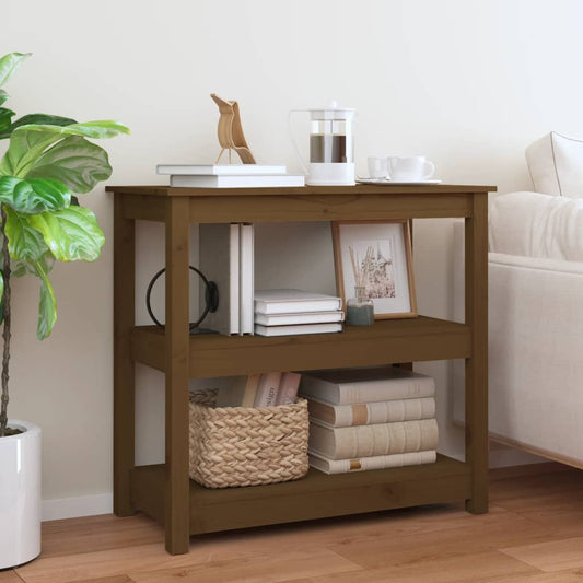 Tavolo Consolle ambra 80x40x74 cm in Legno Massello di Pino - homemem39