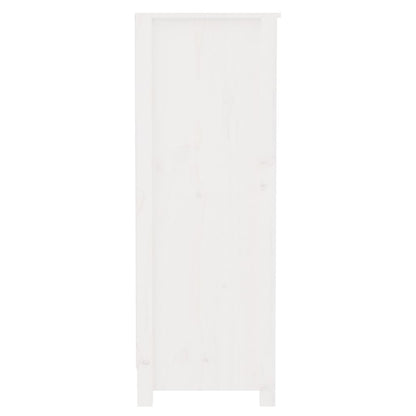 Libreria Bianca 80x35x97 cm in Legno Massello di Pino | homemem39
