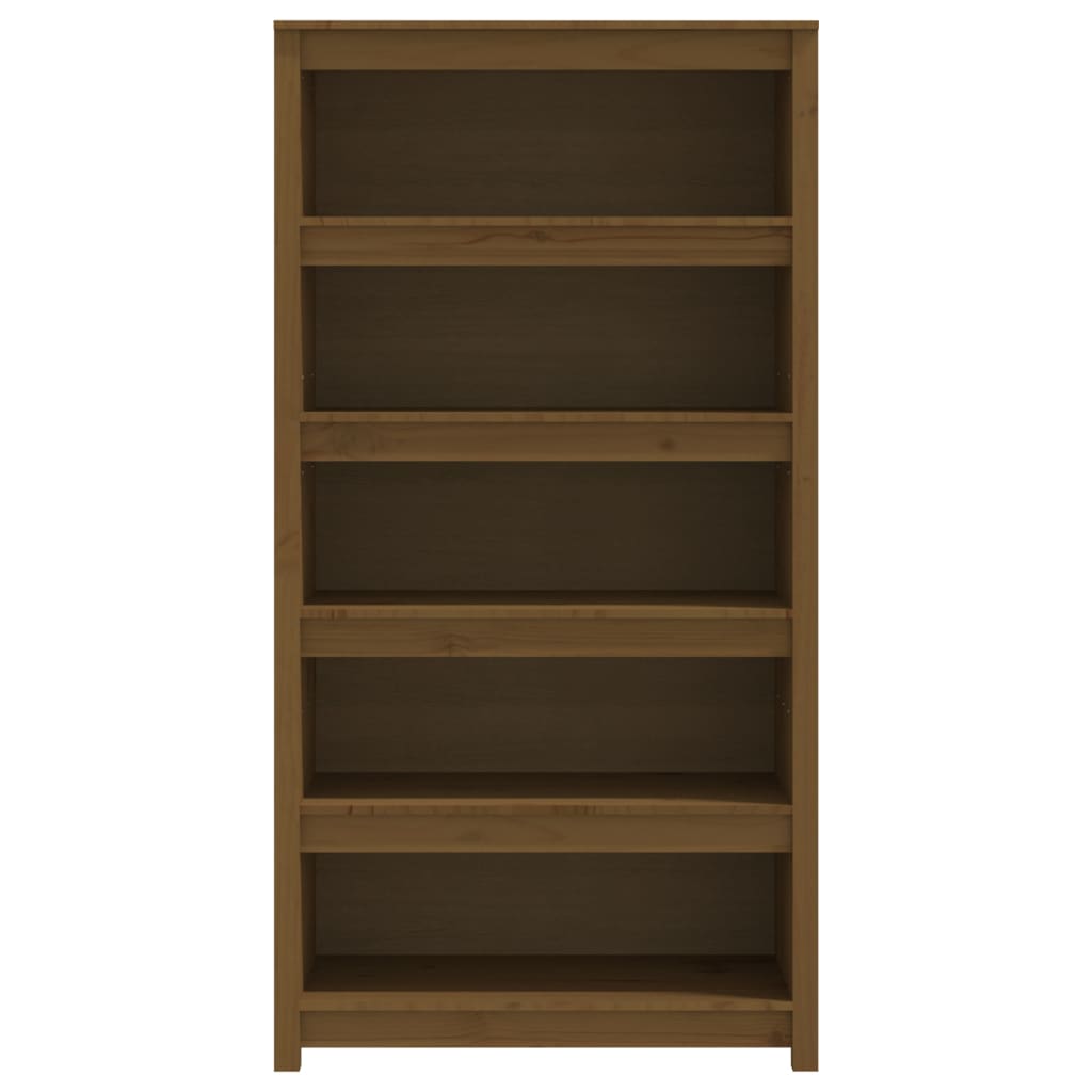 Libreria Marrone ambra 80x35x154 cm in Legno Massello di Pino | homemem39