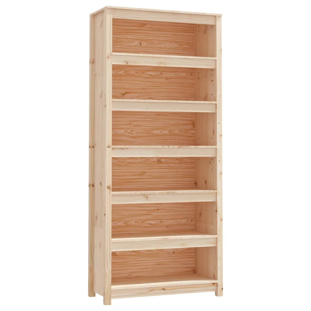 Libreria 80x35x183 cm in Legno Massello di Pino | homemem39