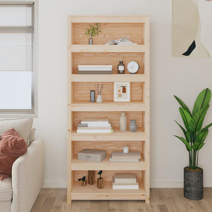 Libreria 80x35x183 cm in Legno Massello di Pino | homemem39
