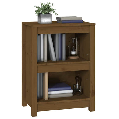 Libreria Marrone ambra 50x35x68 cm in Legno Massello di Pino