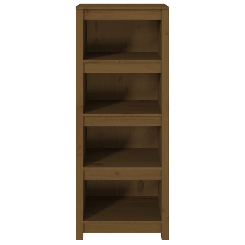 Libreria Marrone Ambra 50x35x125,5 cm in Legno Massello di Pino | homemem39