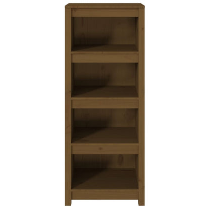 Libreria Marrone Ambra 50x35x125,5 cm in Legno Massello di Pino | homemem39