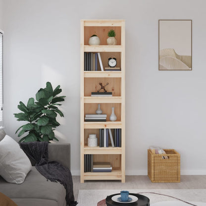 Libreria 50x35x183 cm in Legno Massello di Pino - homemem39