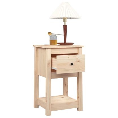 Comodini 2 pz 40x35x61,5 cm in Legno Massello di Pino | homemem39