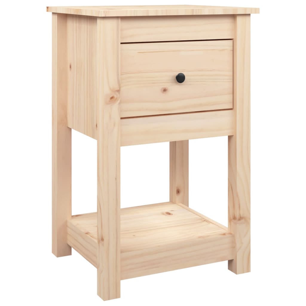 Comodini 2 pz 40x35x61,5 cm in Legno Massello di Pino | homemem39