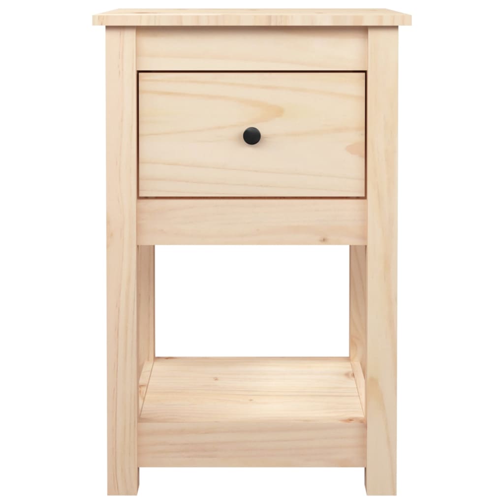 Comodini 2 pz 40x35x61,5 cm in Legno Massello di Pino | homemem39