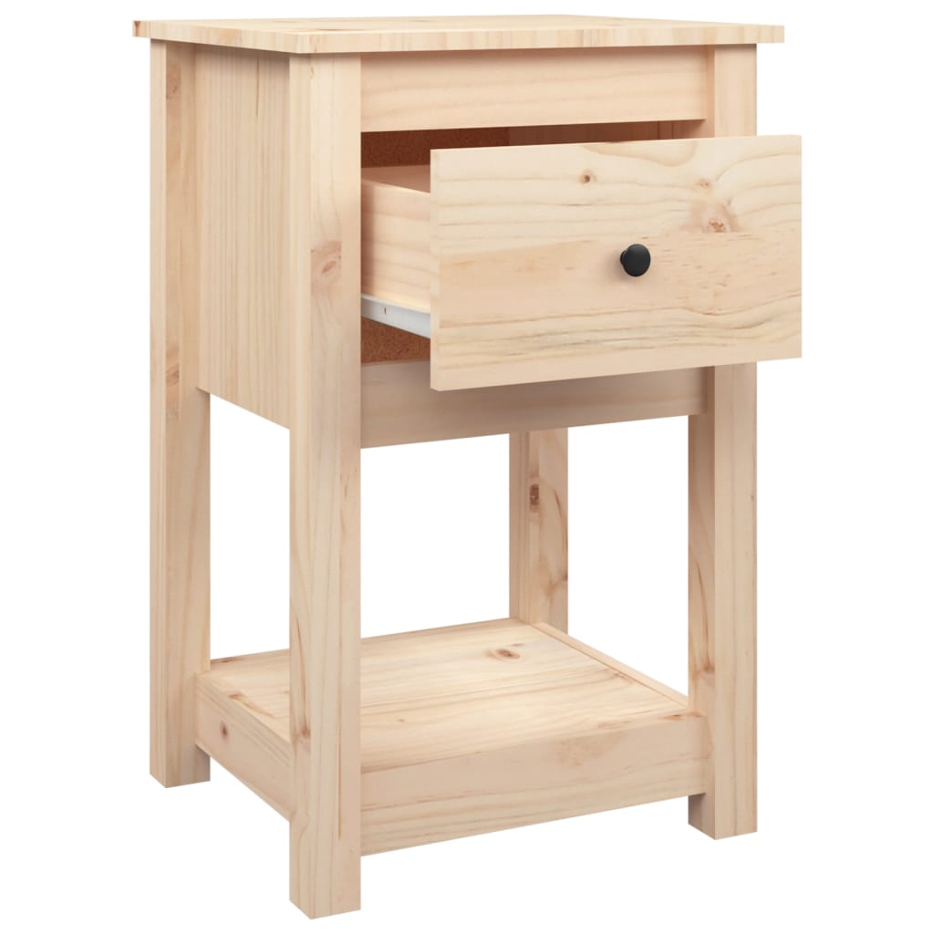 Comodini 2 pz 40x35x61,5 cm in Legno Massello di Pino | homemem39