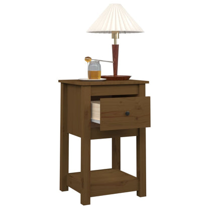 Comodini 2 pz Ambra 40x35x61,5 cm in Legno Massello di Pino - homemem39