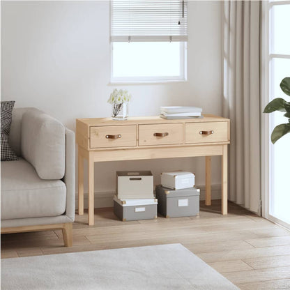 Tavolo Consolle 114x40x75 cm in Legno Massello di Pino - homemem39