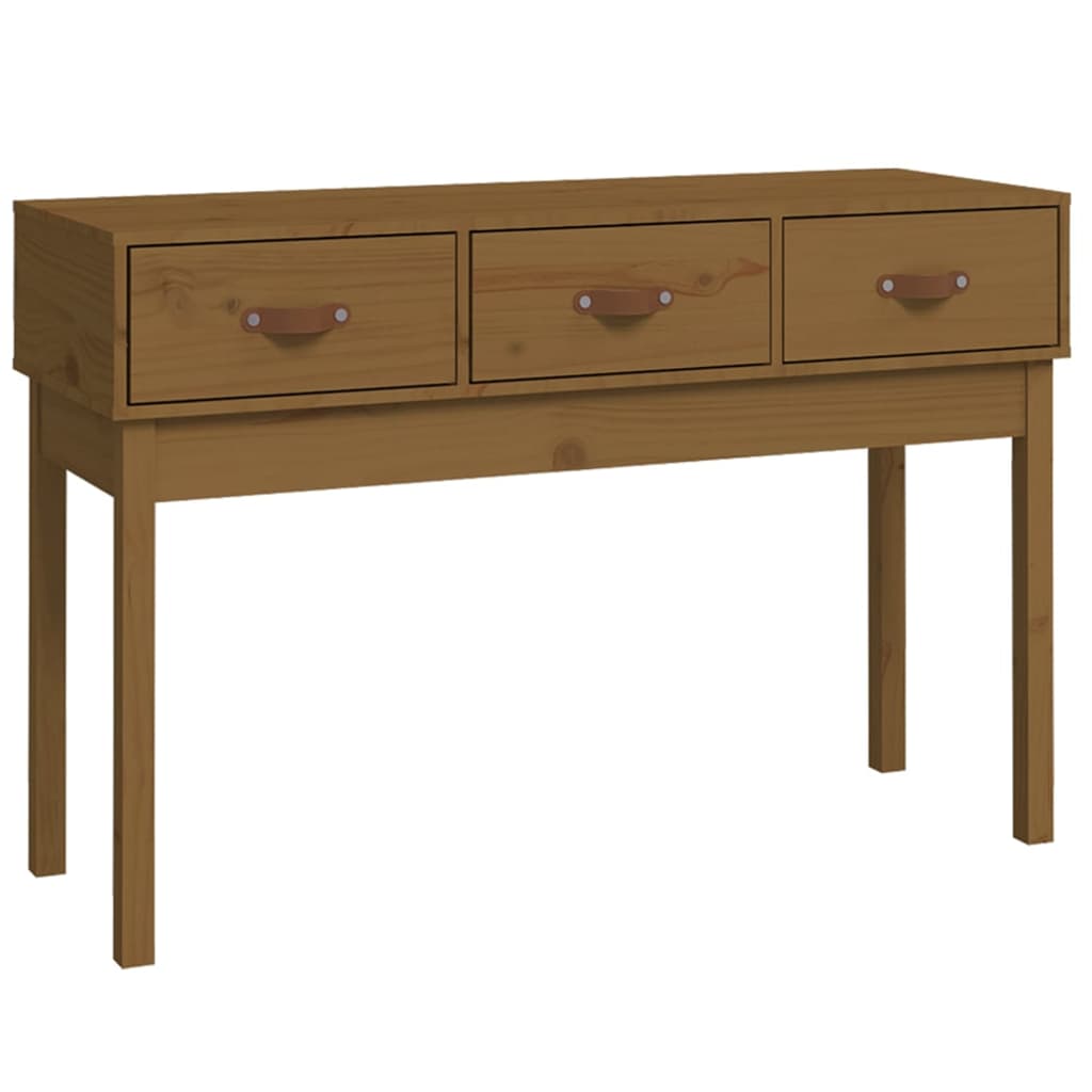 Tavolo Consolle Ambra 114x40x75 cm in Legno Massello di Pino - homemem39