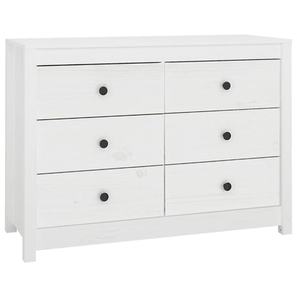 Armadietto Bianco 100x40x72 cm in Legno Massello di Pino | homemem39