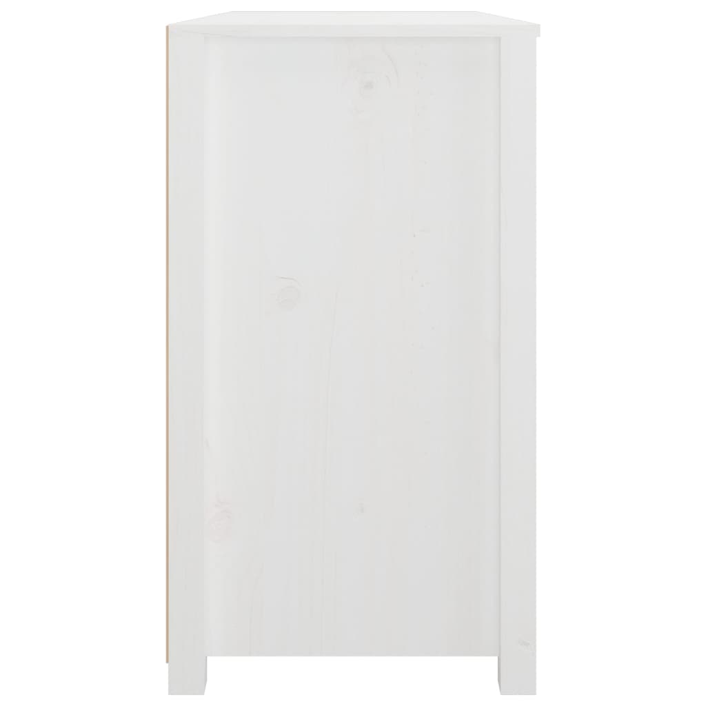Armadietto Bianco 100x40x72 cm in Legno Massello di Pino | homemem39