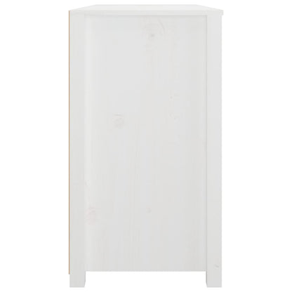 Armadietto Bianco 100x40x72 cm in Legno Massello di Pino | homemem39