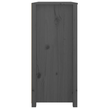Armadietto Grigio 100x40x90 cm in Legno Massello di Pino - homemem39