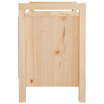 Panca da Ingresso 80x40x60 cm in Legno Massello di Pino | homemem39
