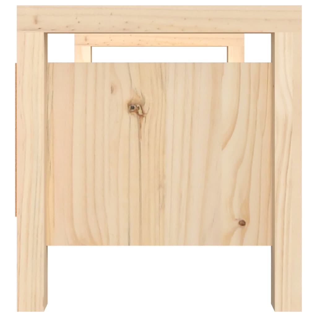 Panca da Ingresso 80x40x43 cm in Legno Massello di Pino | homemem39