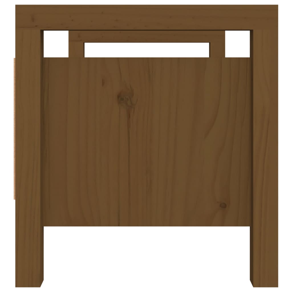 Panca da Ingresso Ambra 80x40x43 cm in Legno Massello di Pino