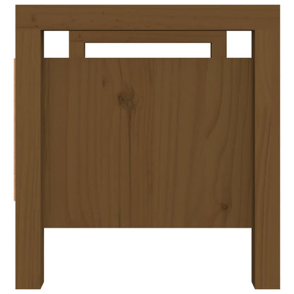Panca da Ingresso Ambra 80x40x43 cm in Legno Massello di Pino