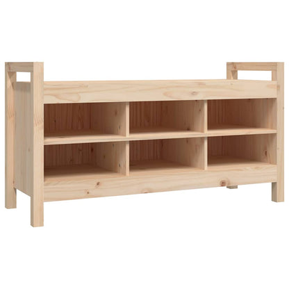 Panca da Ingresso 110x40x60 cm in Legno Massello di Pino | homemem39
