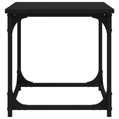 Tavolino Nero 40x40x40 cm in Legno Multistrato