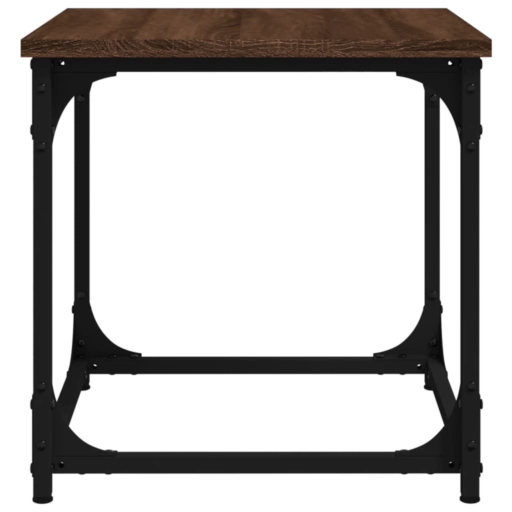 Tavolino da Salotto Rovere Marrone 40x40x40cm Legno Multistrato | homemem39