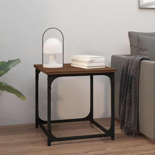 Tavolino da Salotto Rovere Marrone 40x40x40cm Legno Multistrato | homemem39
