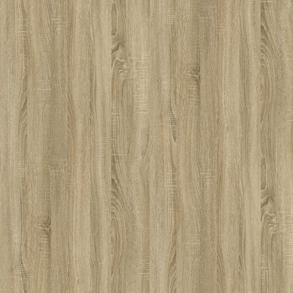 Tavolino Rovere Sonoma 80x45x45 cm in Legno Multistrato e Ferro | homemem39