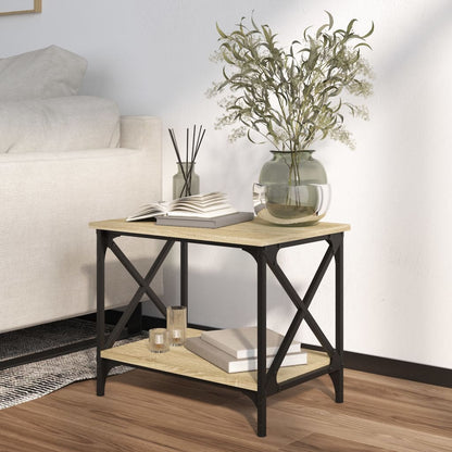 Tavolino Rovere Sonoma 55x38x45 cm in Legno Multistrato | homemem39