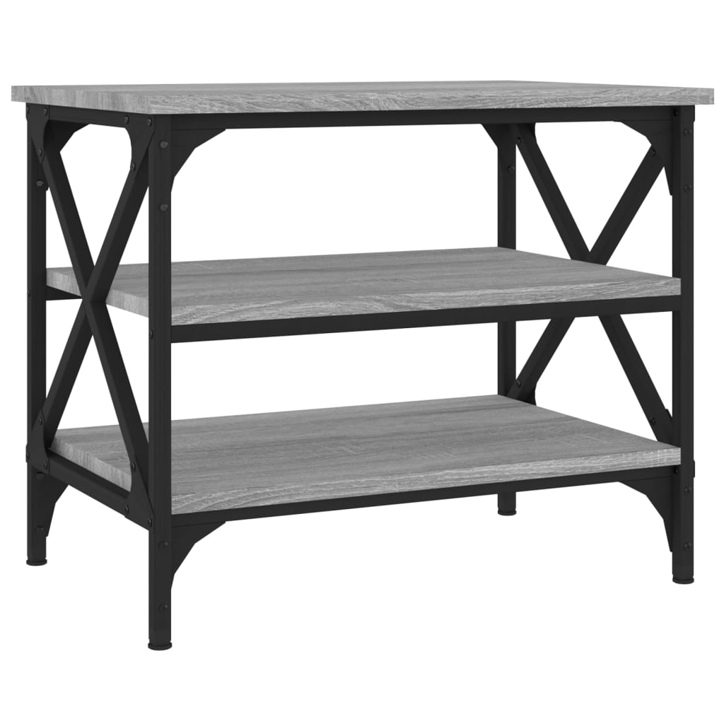 Tavolino Grigio Sonoma 55x38x45 cm in Legno Multistrato | homemem39