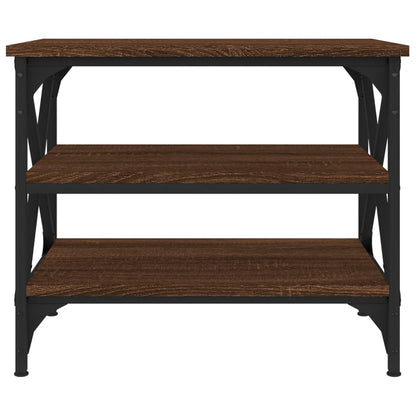 Tavolino Rovere Marrone 55x38x45 cm in Legno Multistrato | homemem39