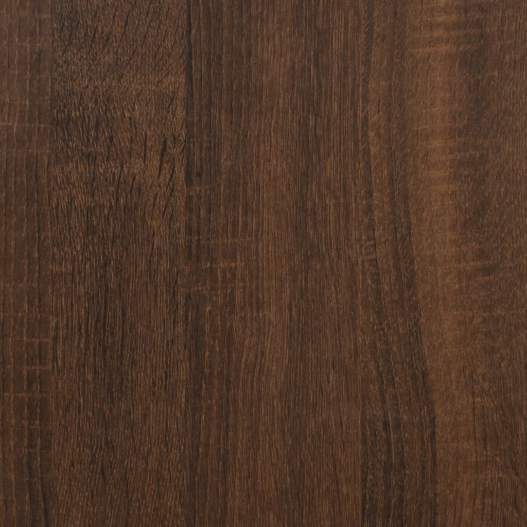 Tavolino Rovere Marrone 55x38x45 cm in Legno Multistrato | homemem39