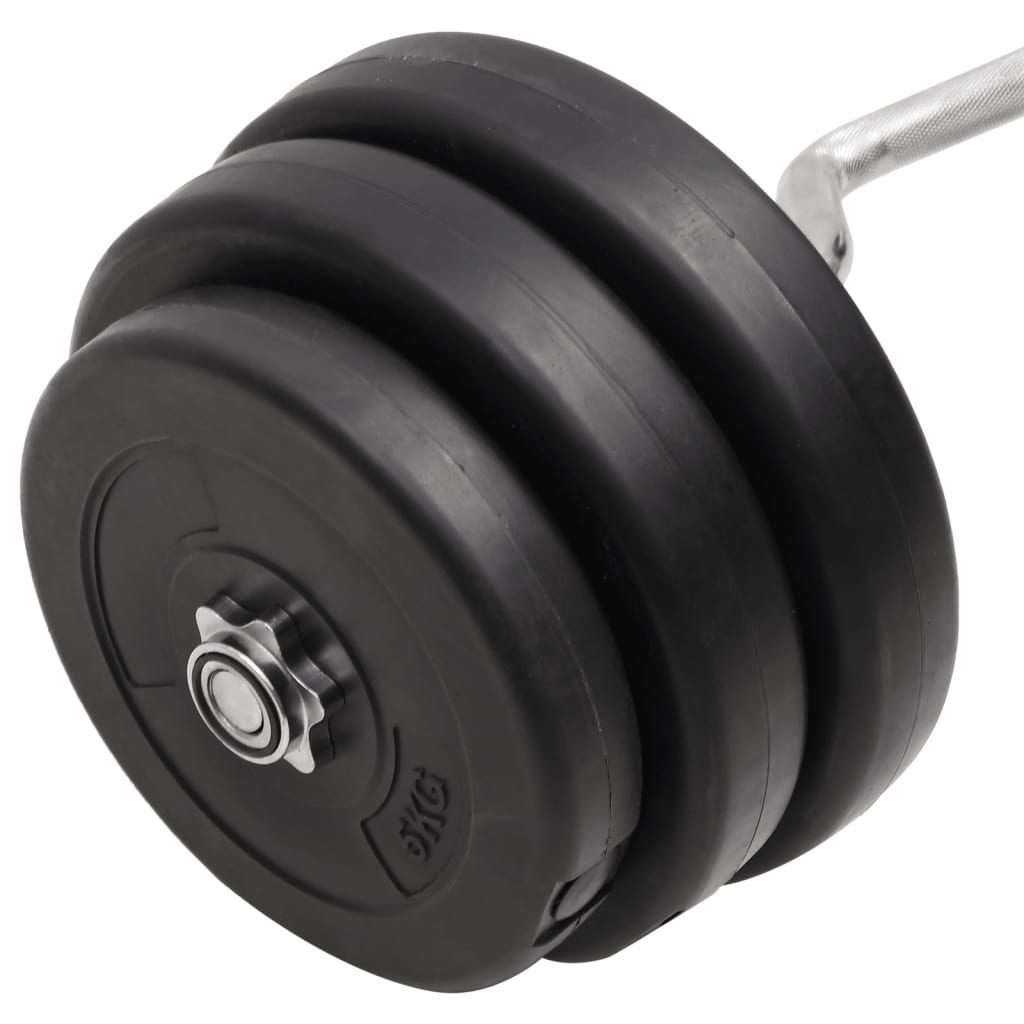 Bilanciere Curvo con Dischi 90 kg | homemem39