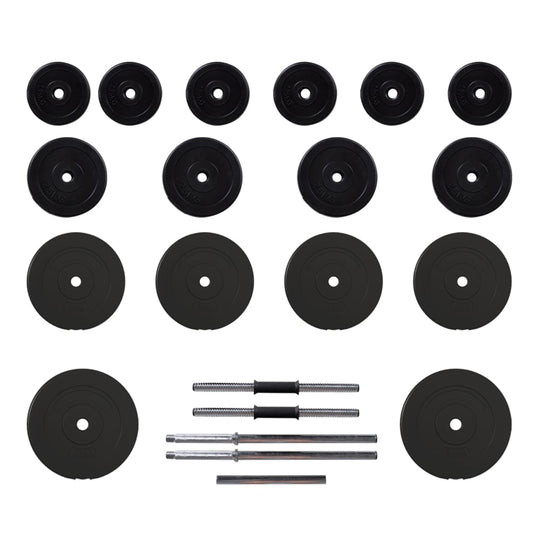 Set Bilanciere e Manubri con Dischi 60 kg - homemem39