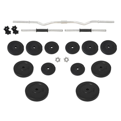 Set Bilanciere e Manubri con Dischi 60 kg | homemem39