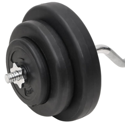 Set Bilanciere Curl e Manubri con Dischi 60 kg | homemem39
