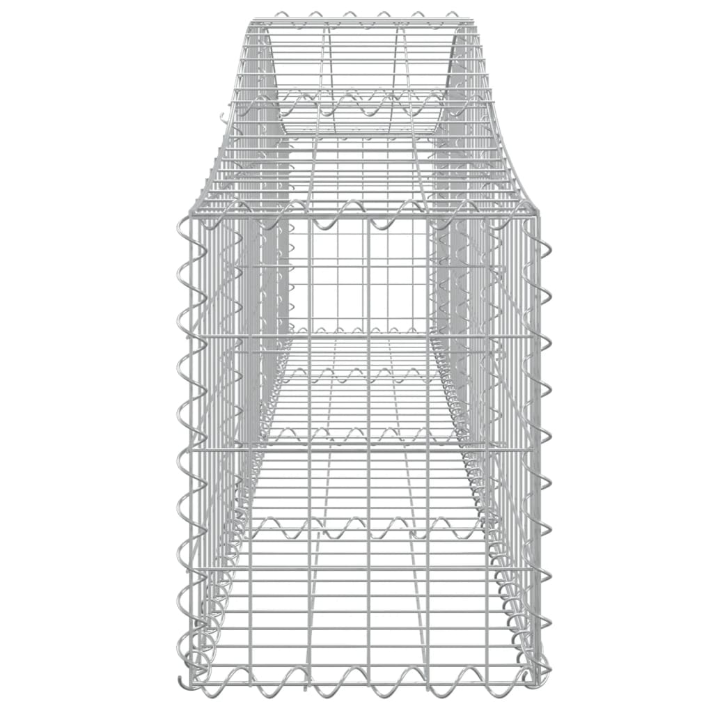 Cesti Gabbioni ad Arco 13 pz 200x30x40/60 cm Ferro Zincato