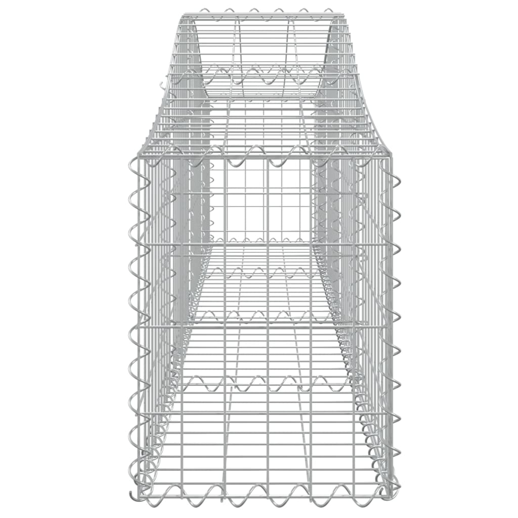 Cesti Gabbioni ad Arco 25 pz 200x30x40/60 cm Ferro Zincato