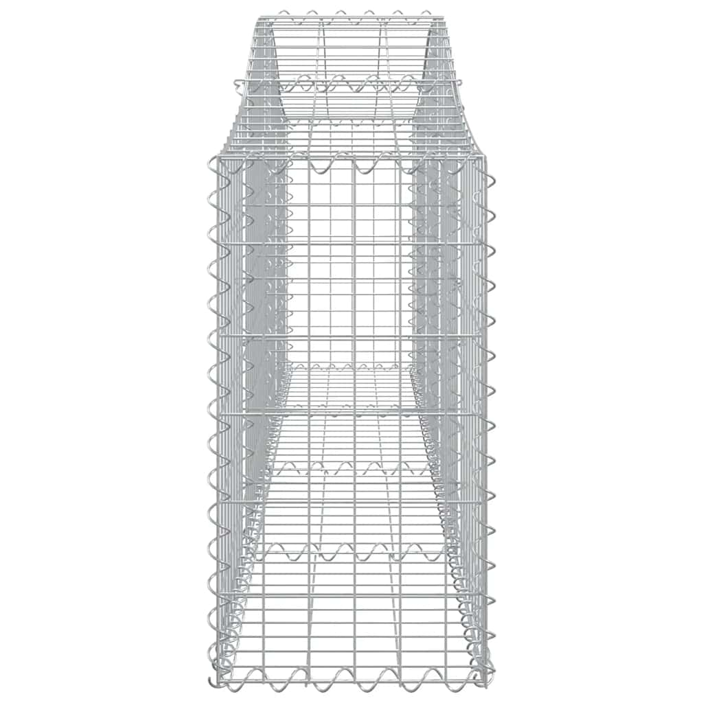 Cesti Gabbioni ad Arco 3 pz 200x30x60/80 cm Ferro Zincato