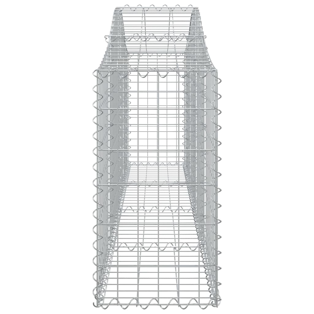 Cesti Gabbioni ad Arco 5 pz 200x30x60/80 cm Ferro Zincato